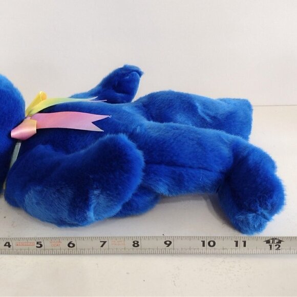 Vintage 1999 Beanie Buddies Clubby Official Club Teddy Bear Blue Plush Lovey 12" - Picture 6 of 6